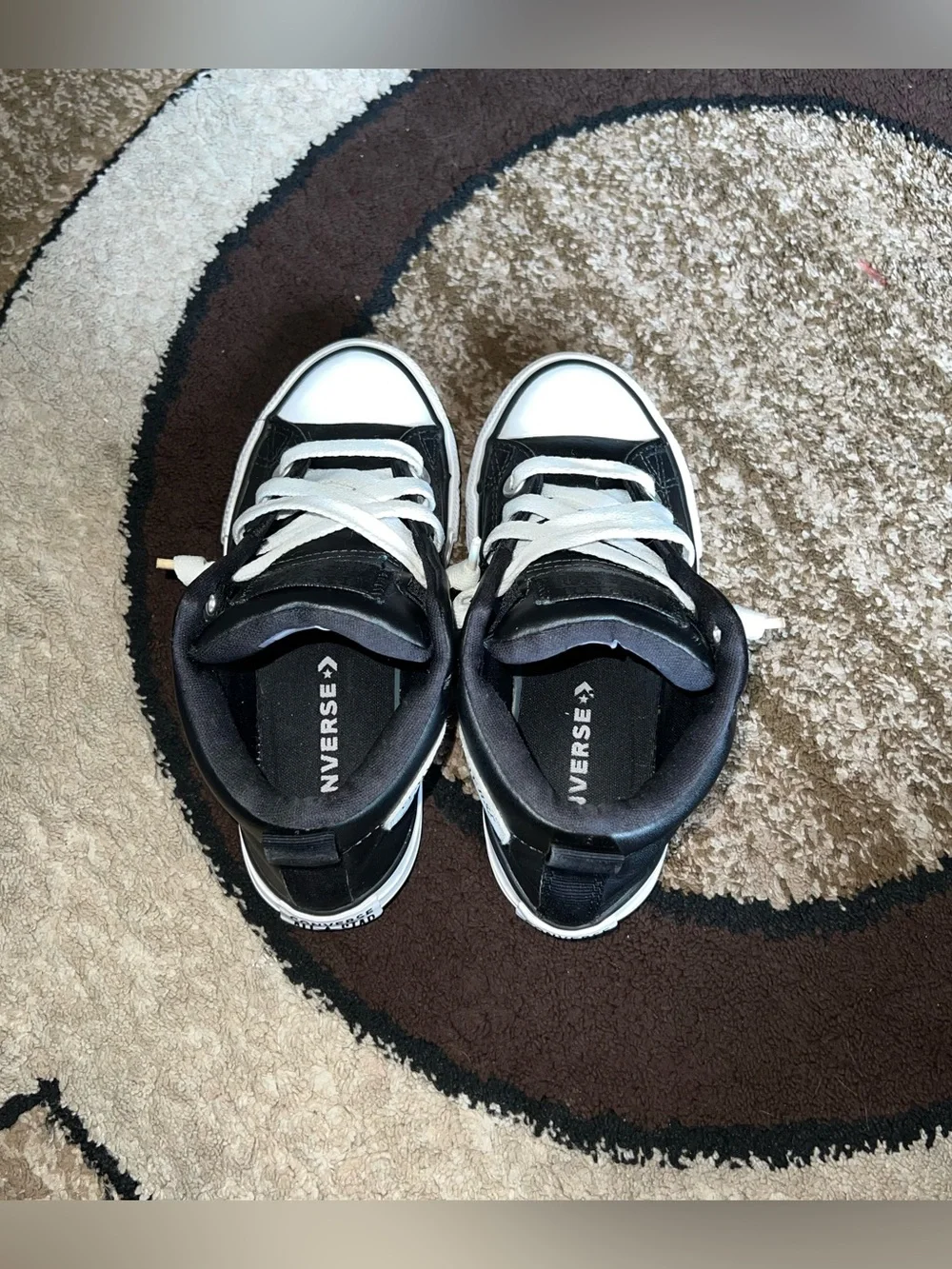 Converse Kids' Street Mid Top Leather Sneakers Size 13C